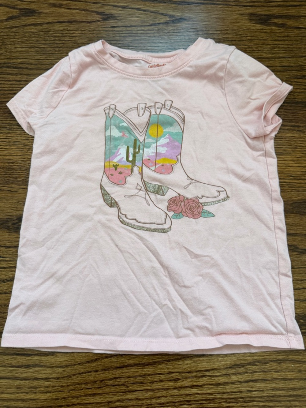 Cat & Jack Light Pink Kids' Graphic Tee